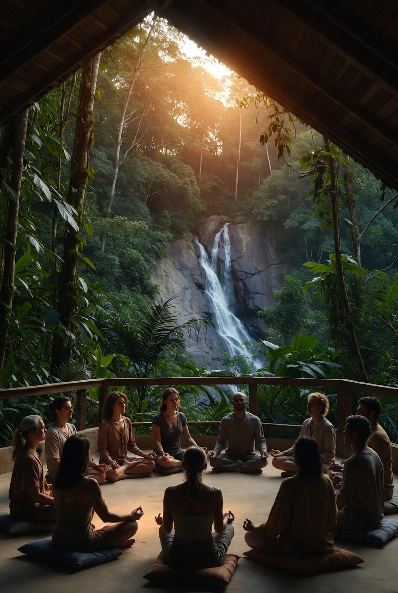 Decorative illustration suggesting a calm pause during a busy week