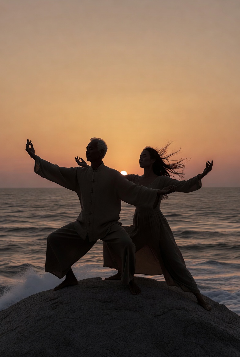 Abstract illustration suggesting balance and calm spacing